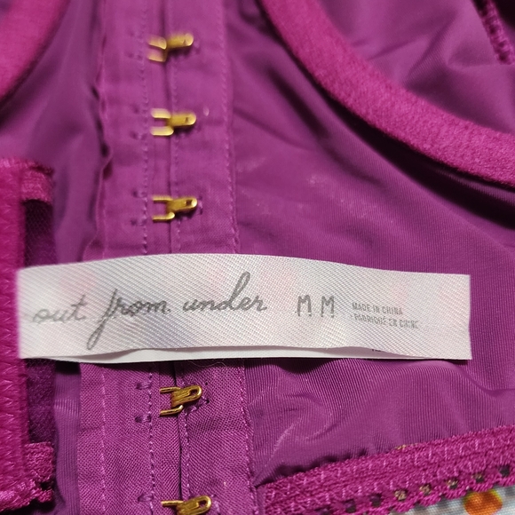 Womens Out From Under by UO Magenta Bustier Lingerie Top Size Medium - Picture 5 of 11